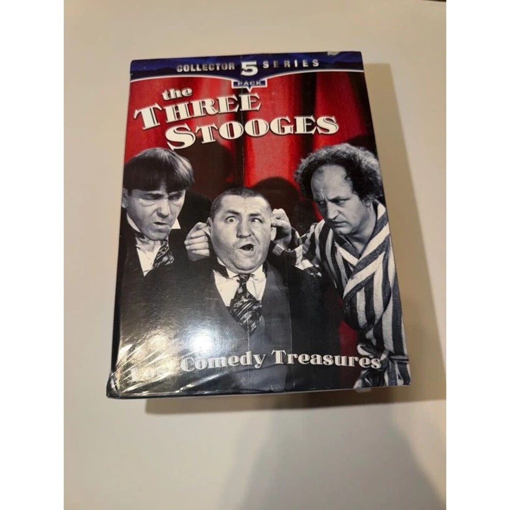 Sealed five pack VHS Three Stooges tapes